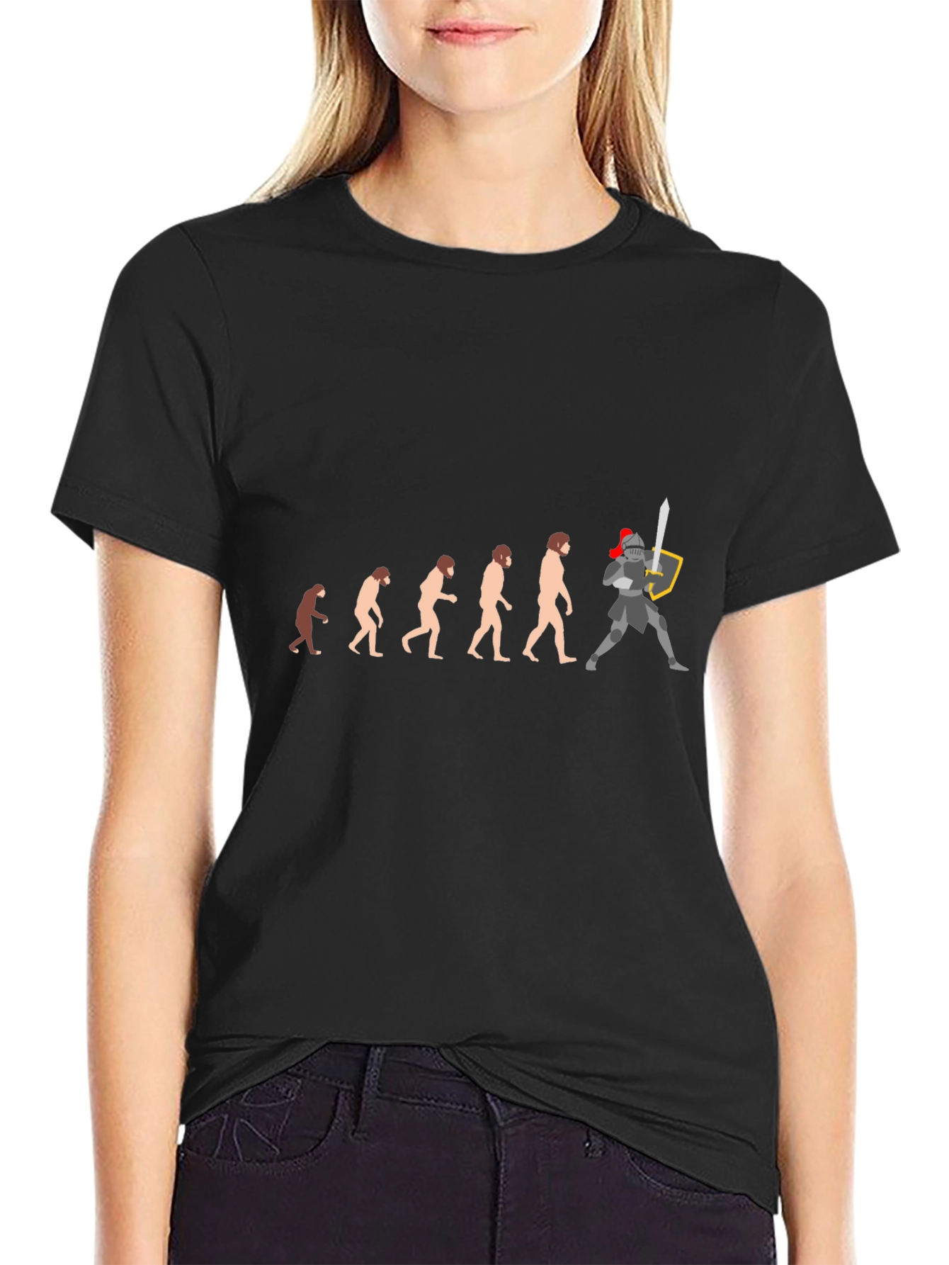 Evolution to Knight Black T-Shirt