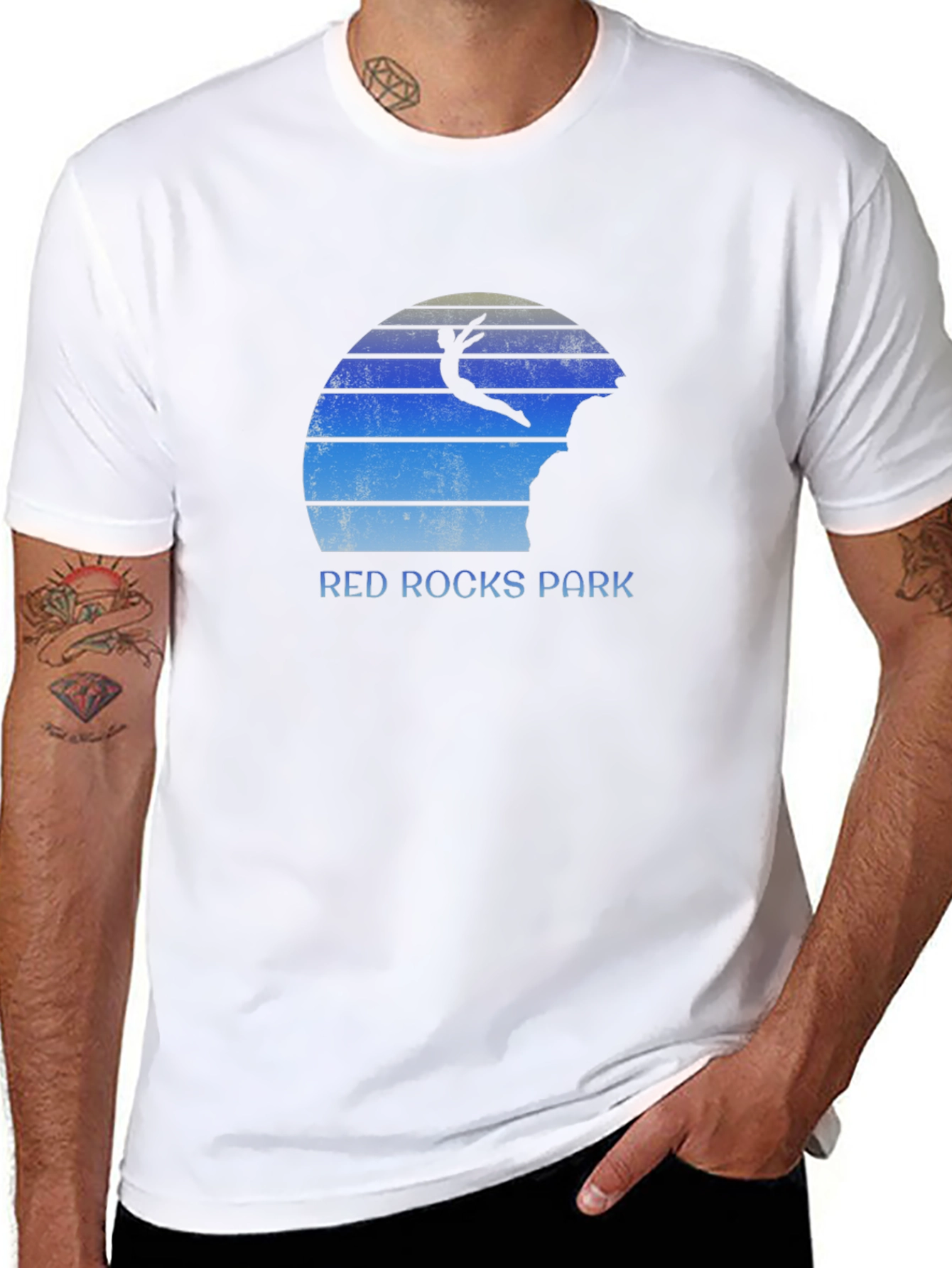 Red Rocks Park T-Shirt Black Graphic Tee