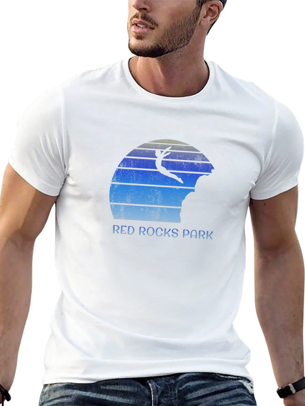 Red Rocks Park T-Shirt Black Graphic Tee