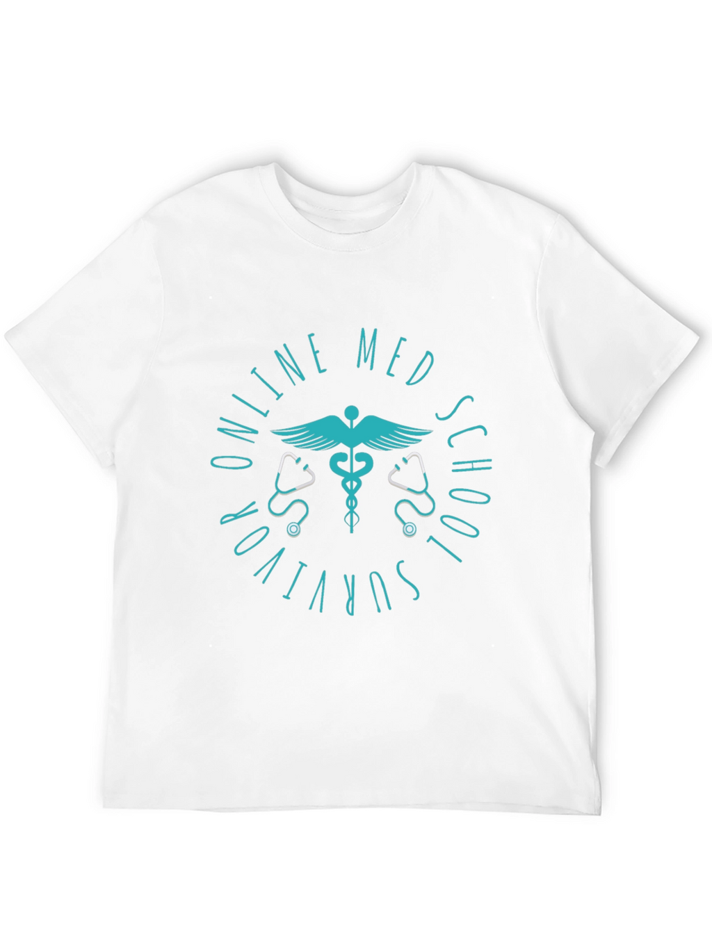 Online Med School Survivor Black Tee