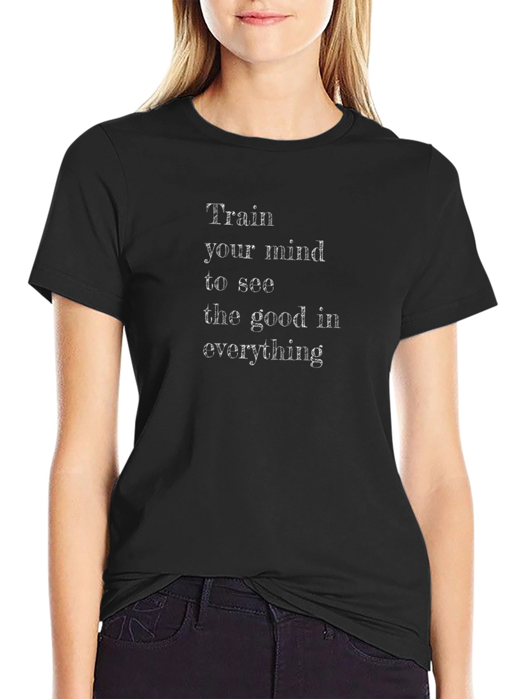 Train Your Mind T-Shirt - Inspirational Quote Tee