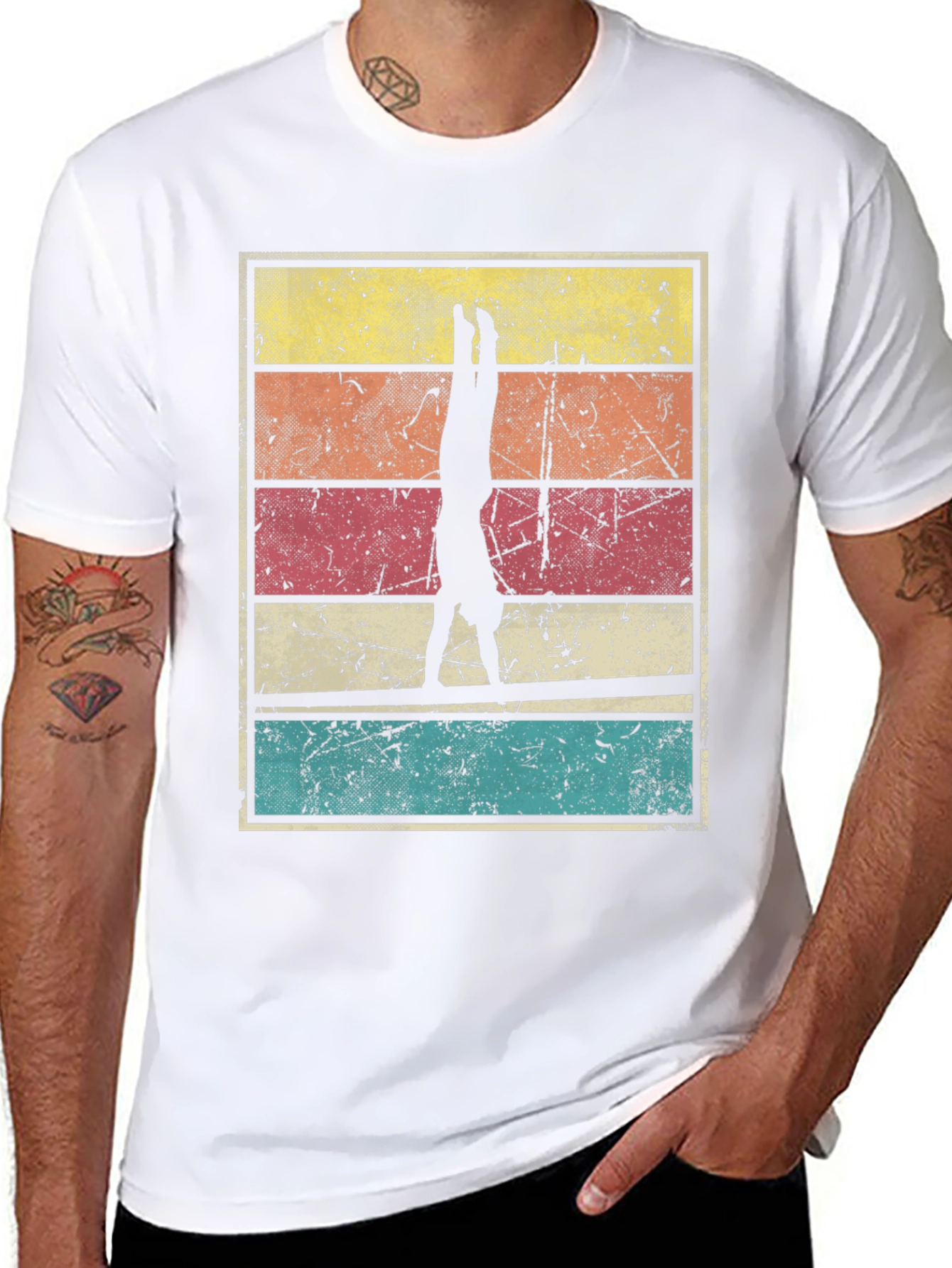 Retro Gymnast Handstand T-Shirt