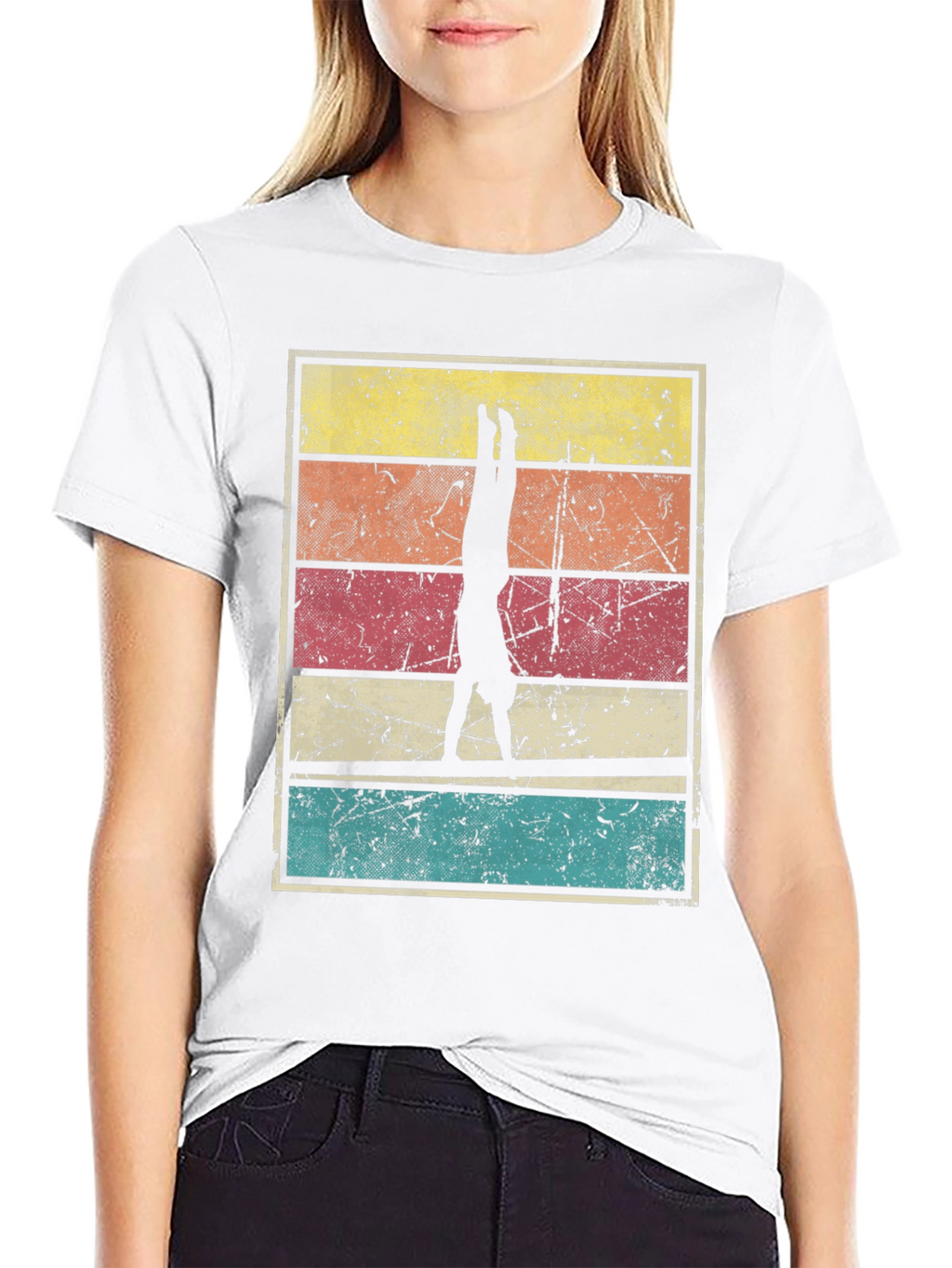 Retro Gymnast Handstand T-Shirt