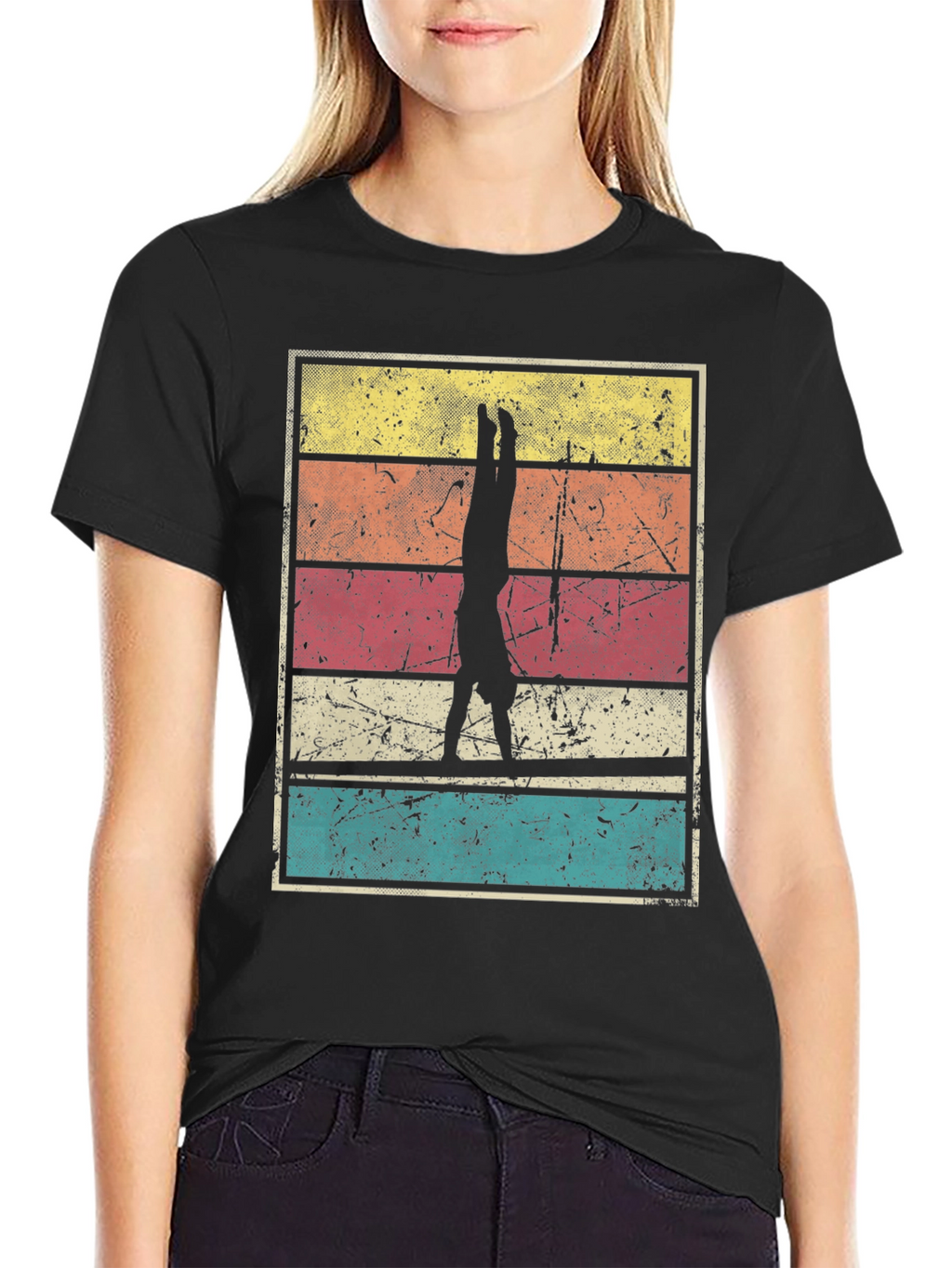 Retro Gymnast Handstand T-Shirt