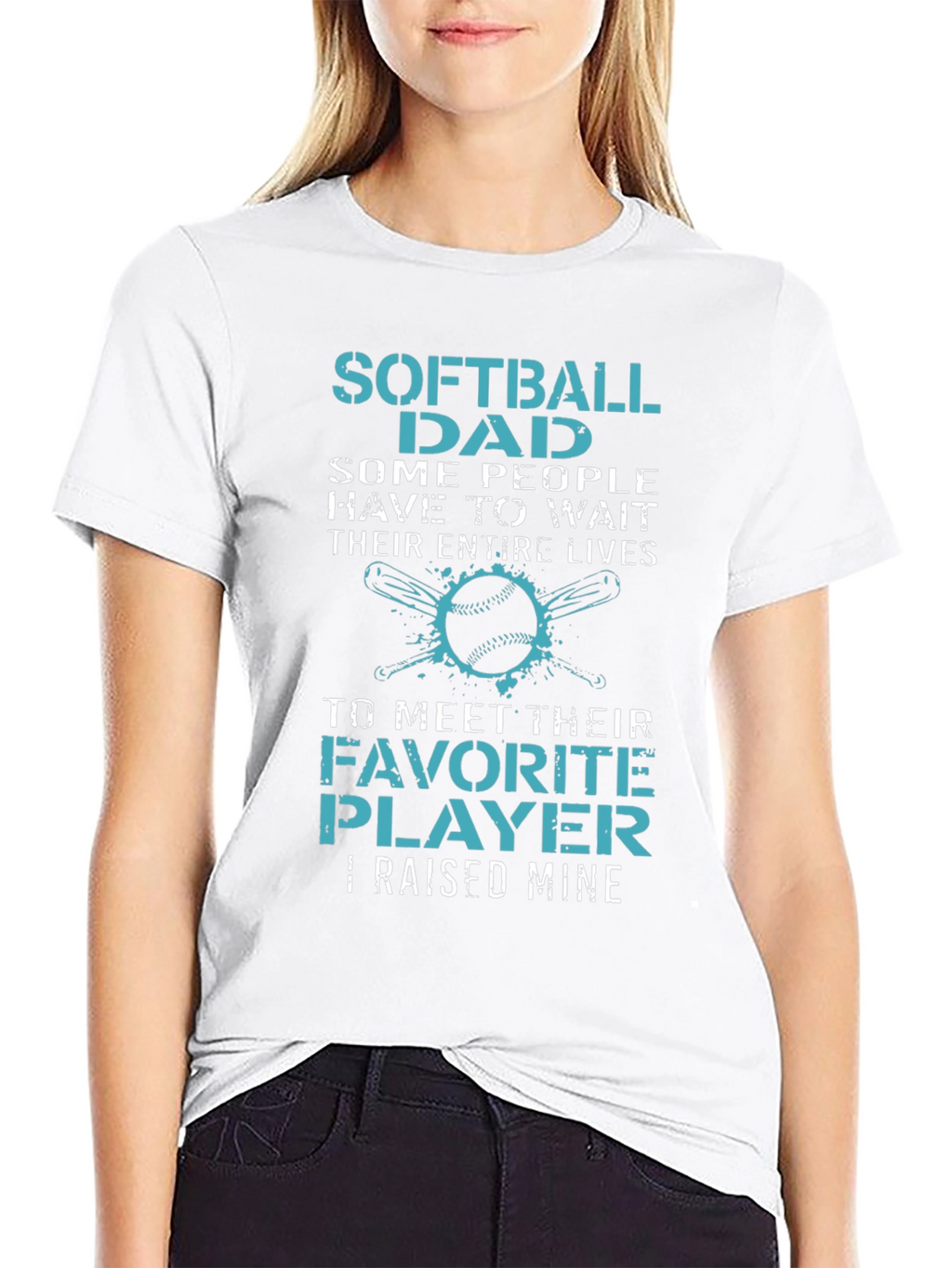 Softball Dad T-Shirt - Raised Mine Tee