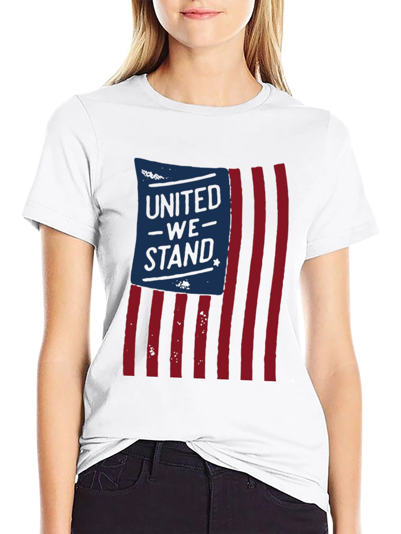 United We Stand Graphic T-Shirt - Patriotic Tee