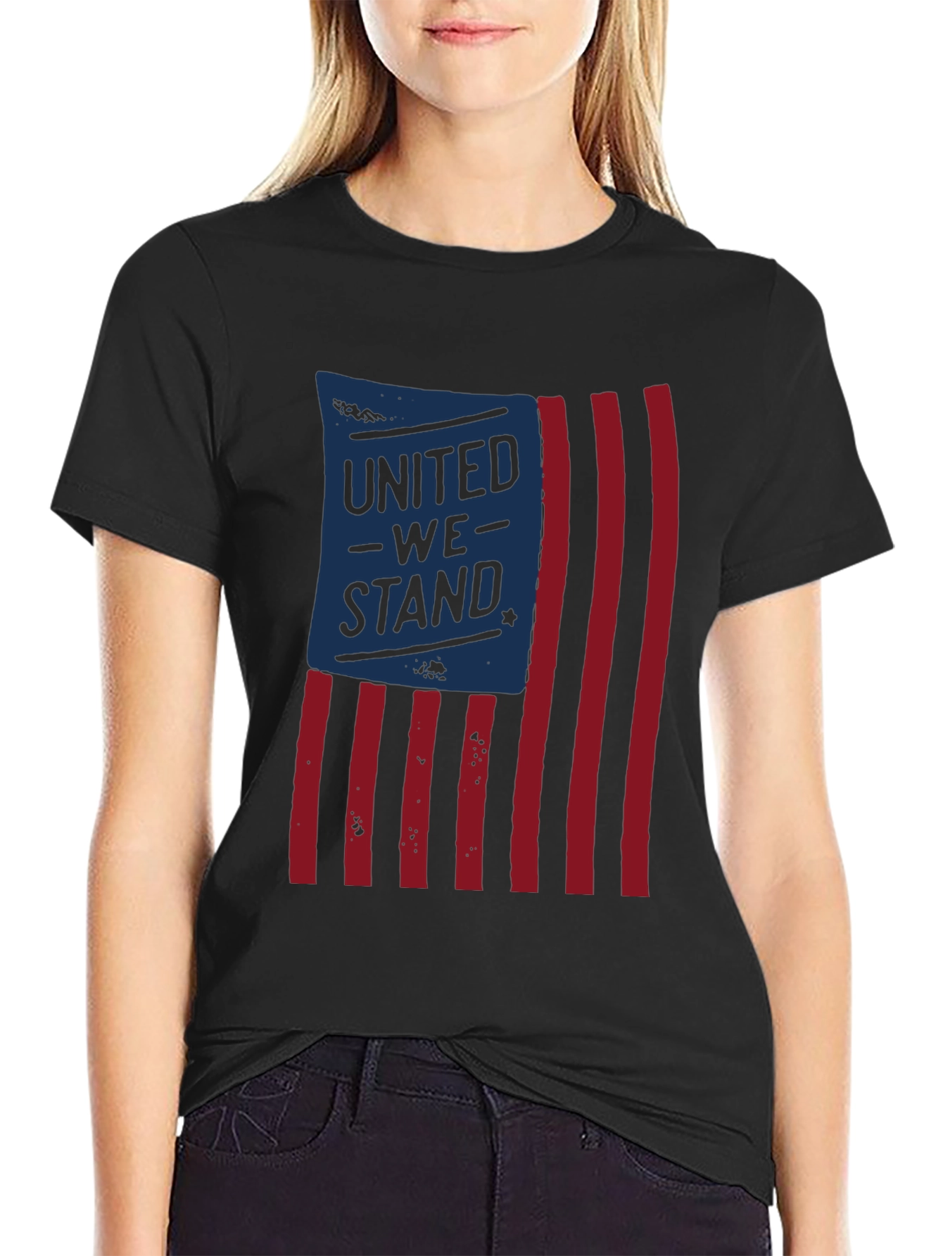 United We Stand Graphic T-Shirt - Patriotic Tee