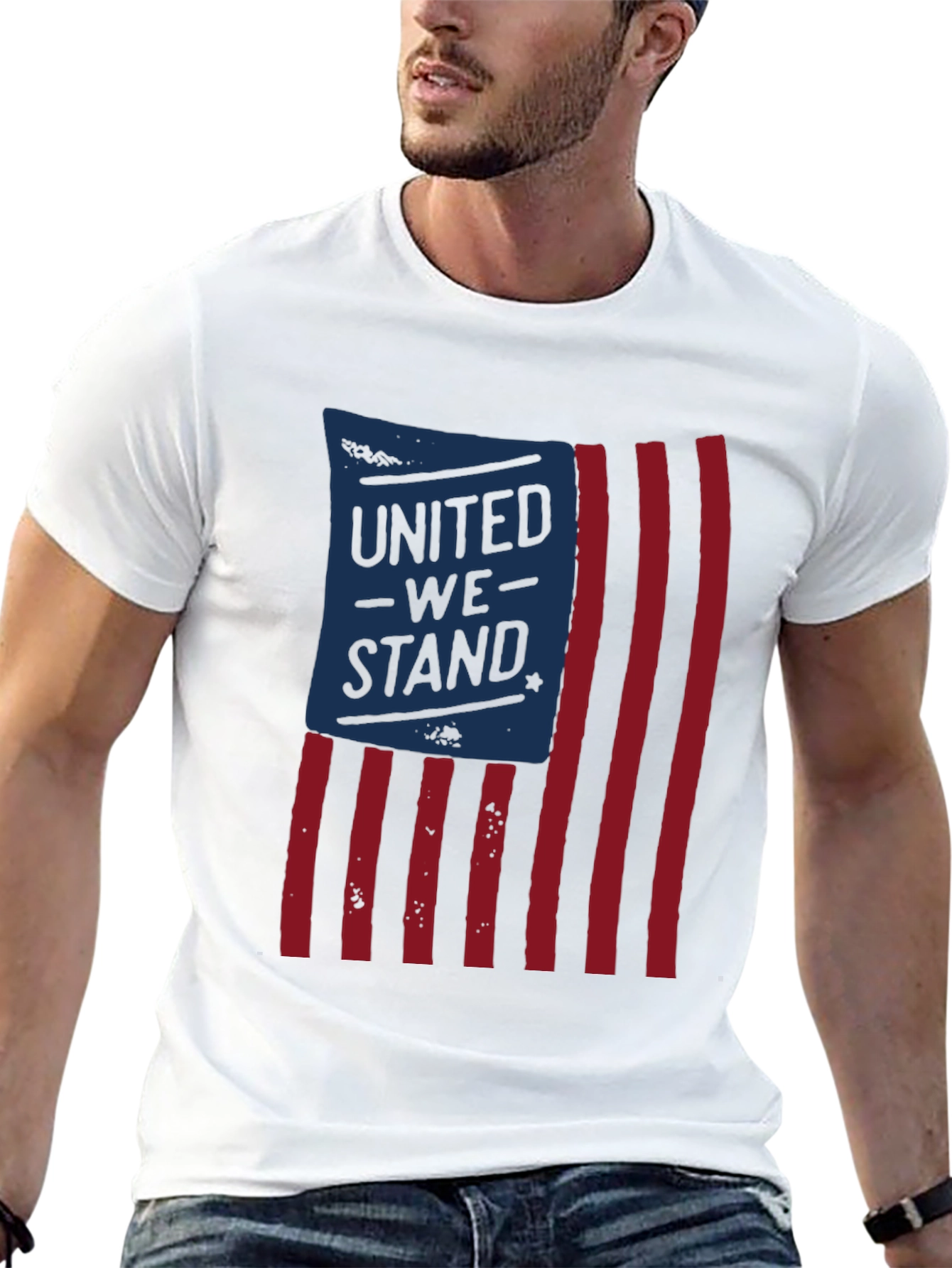 United We Stand Graphic T-Shirt - Patriotic Tee