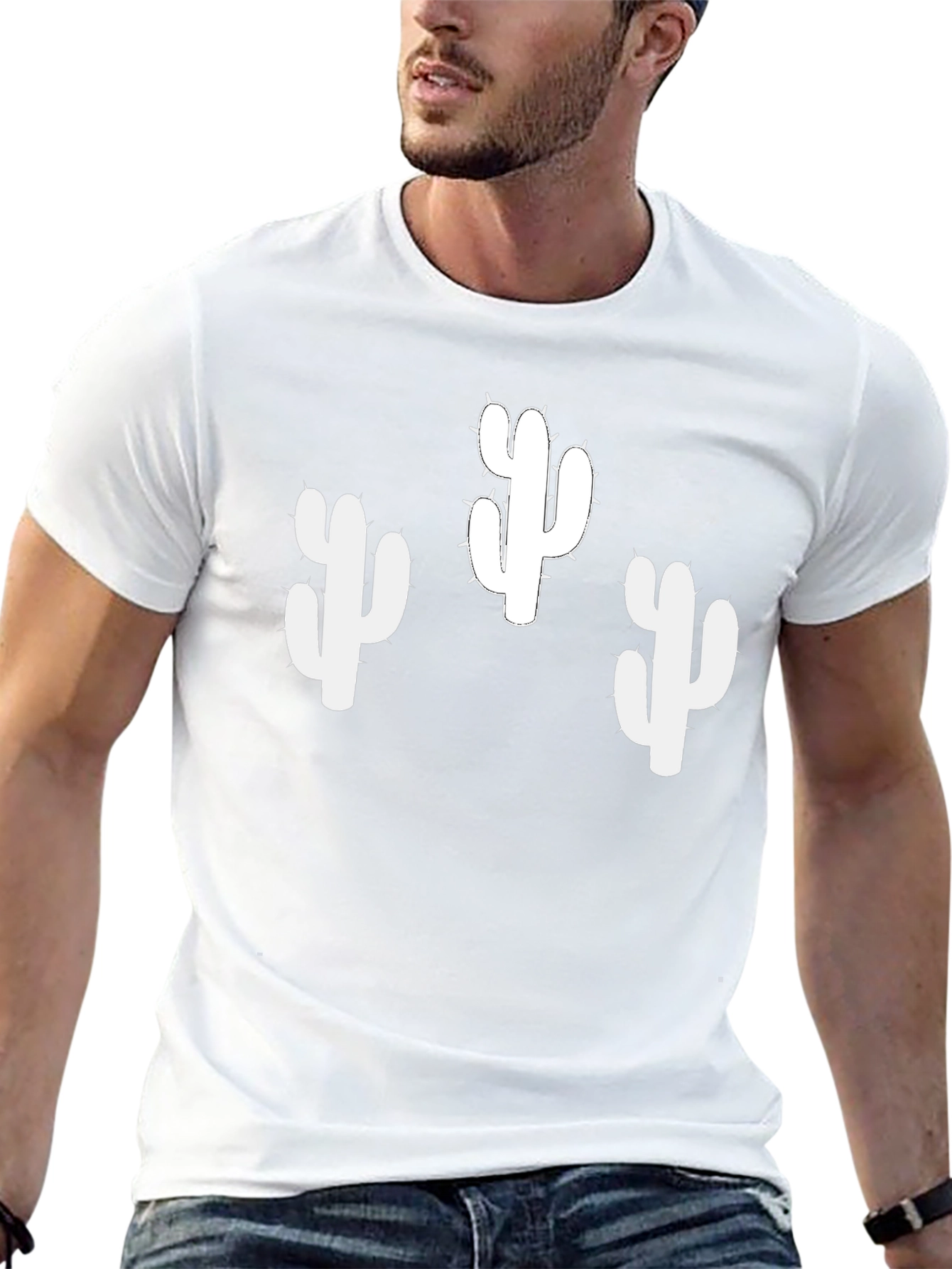 Cactus T-Shirt - Black Cotton Tee