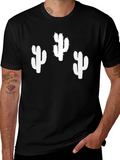 Cactus T-Shirt - Black Cotton Tee