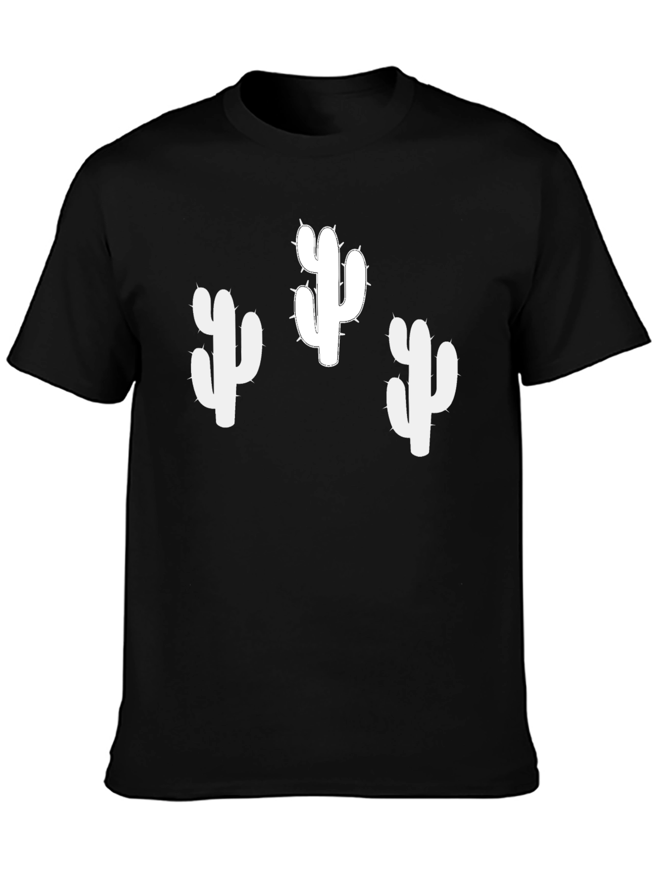 Cactus T-Shirt - Black Cotton Tee