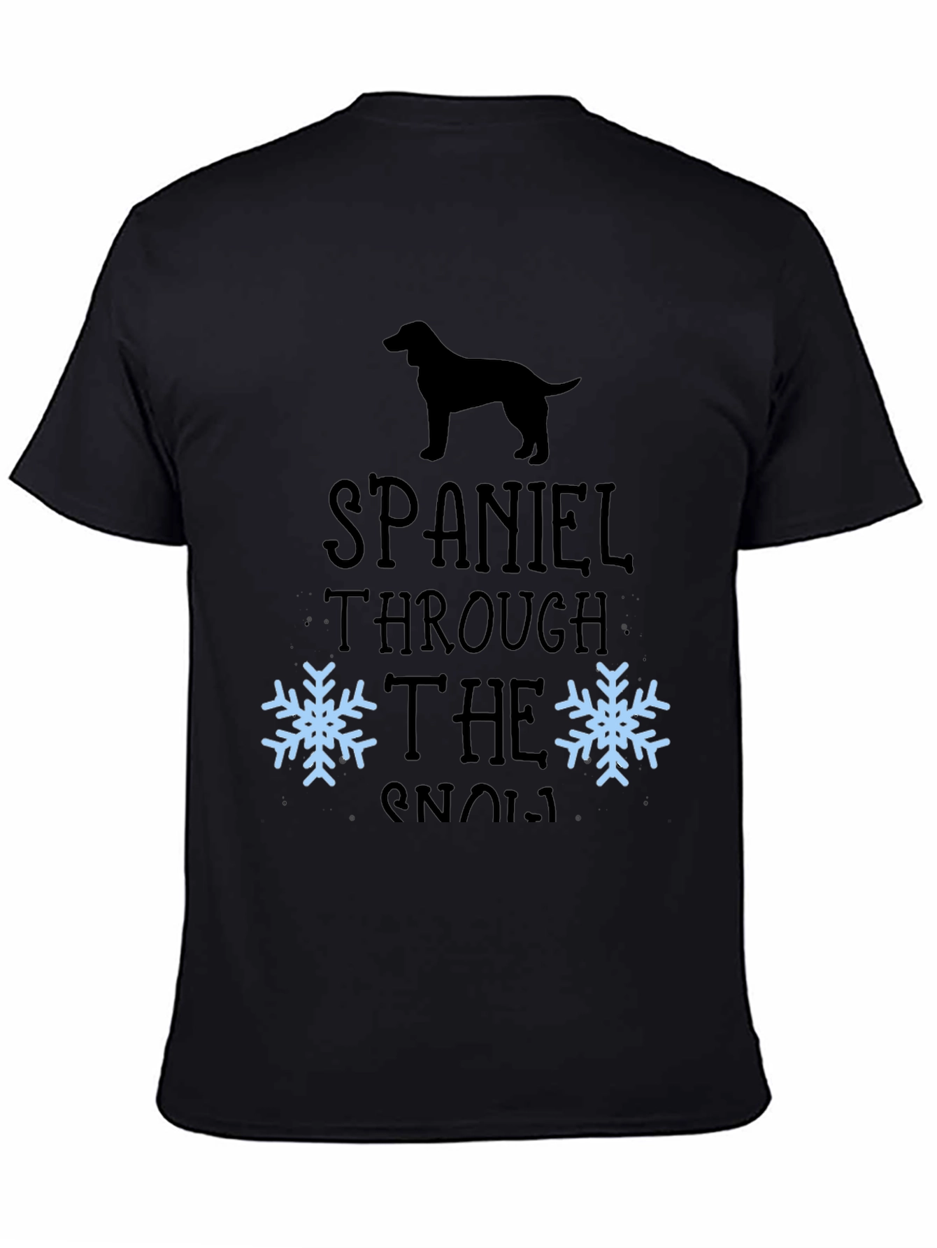 Spaniel Through The Snow T-Shirt