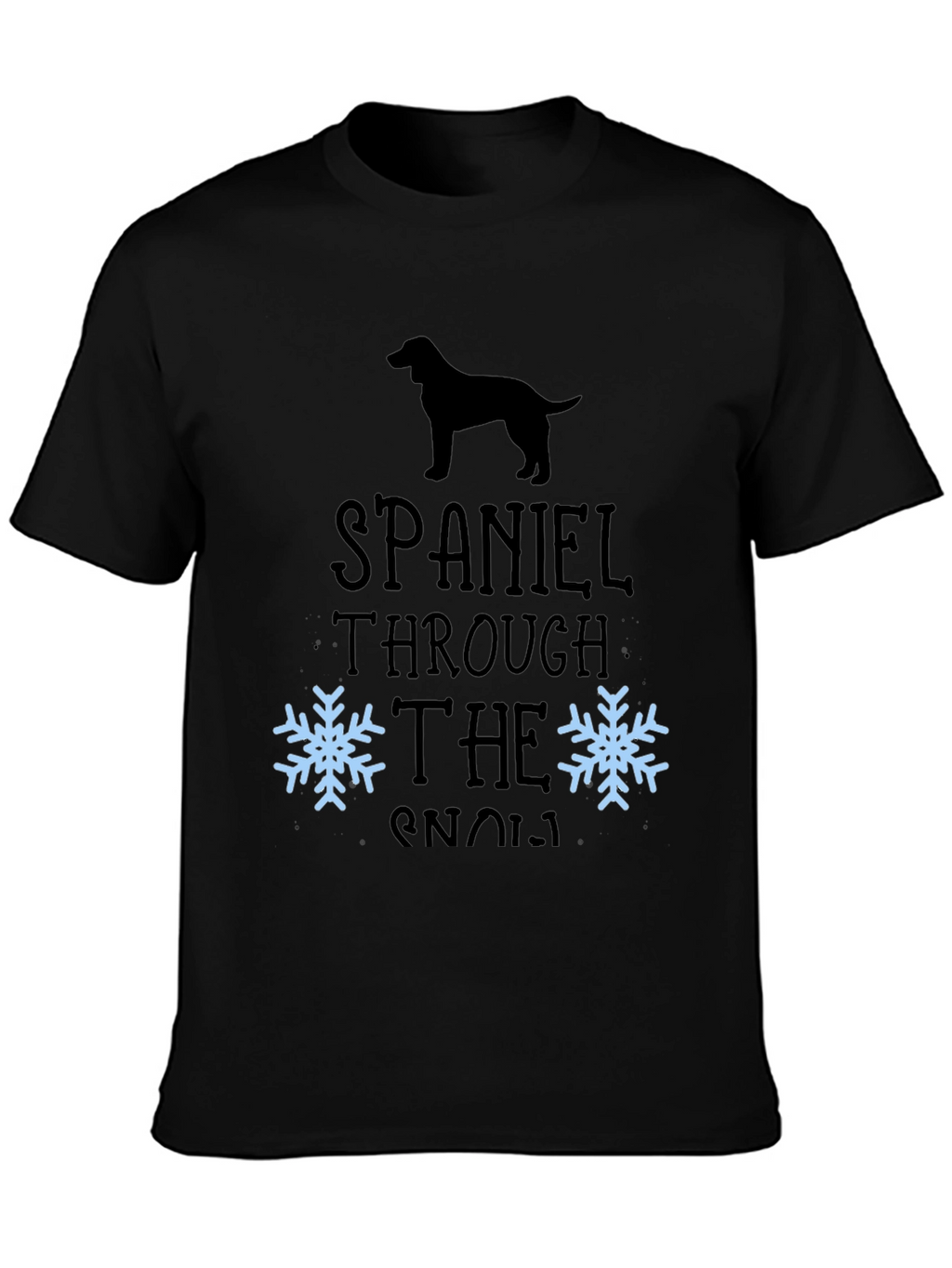Spaniel Through The Snow T-Shirt
