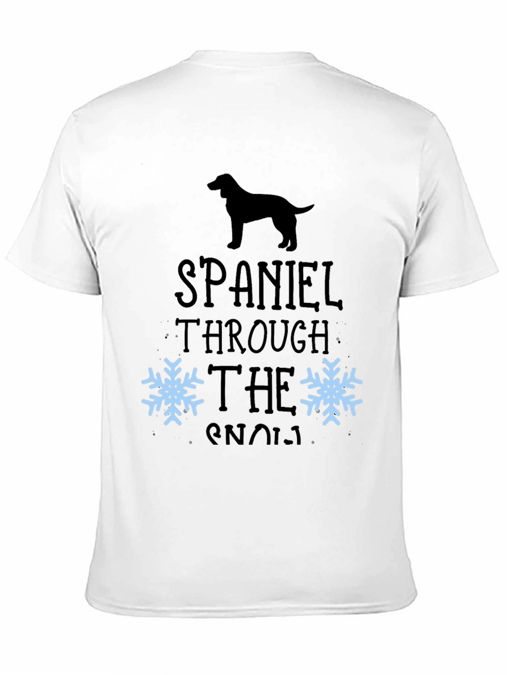 Spaniel Through The Snow T-Shirt