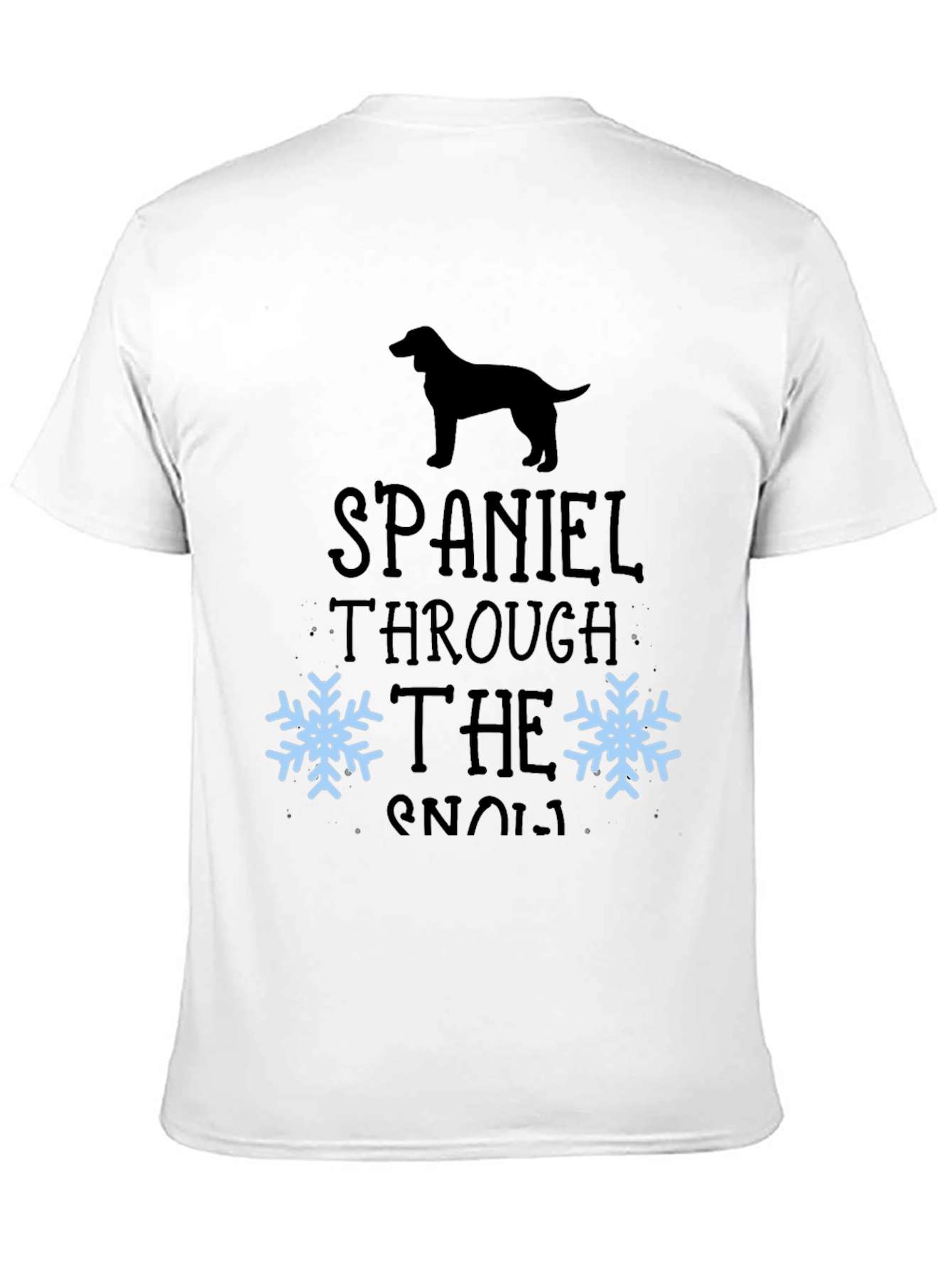 Spaniel Through The Snow T-Shirt