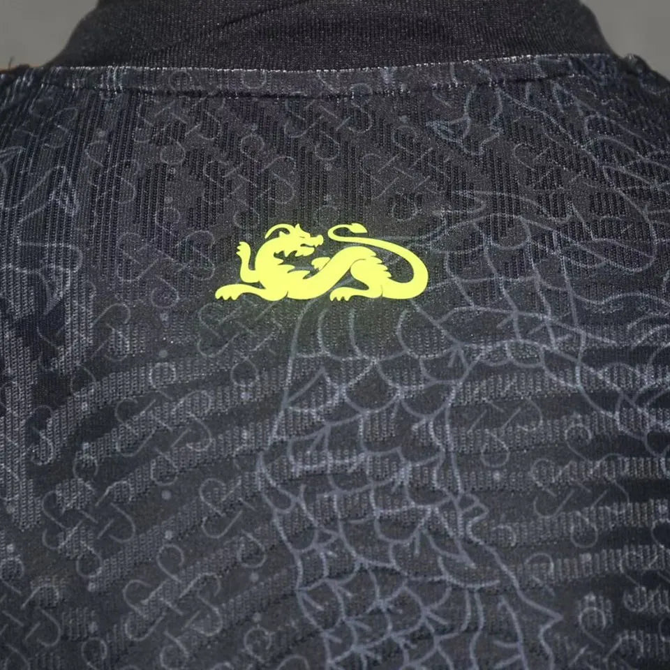 2024/25 China Black Dragon Player Version Soccer Jersey Detail 2