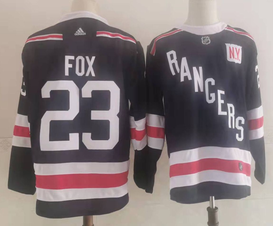 Men's New York Rangers Adam Fox #23 Navy Player Game Jerseys