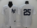 Men's New York Yankees Jason Giambi #25 White Replica Player Name Jerseys