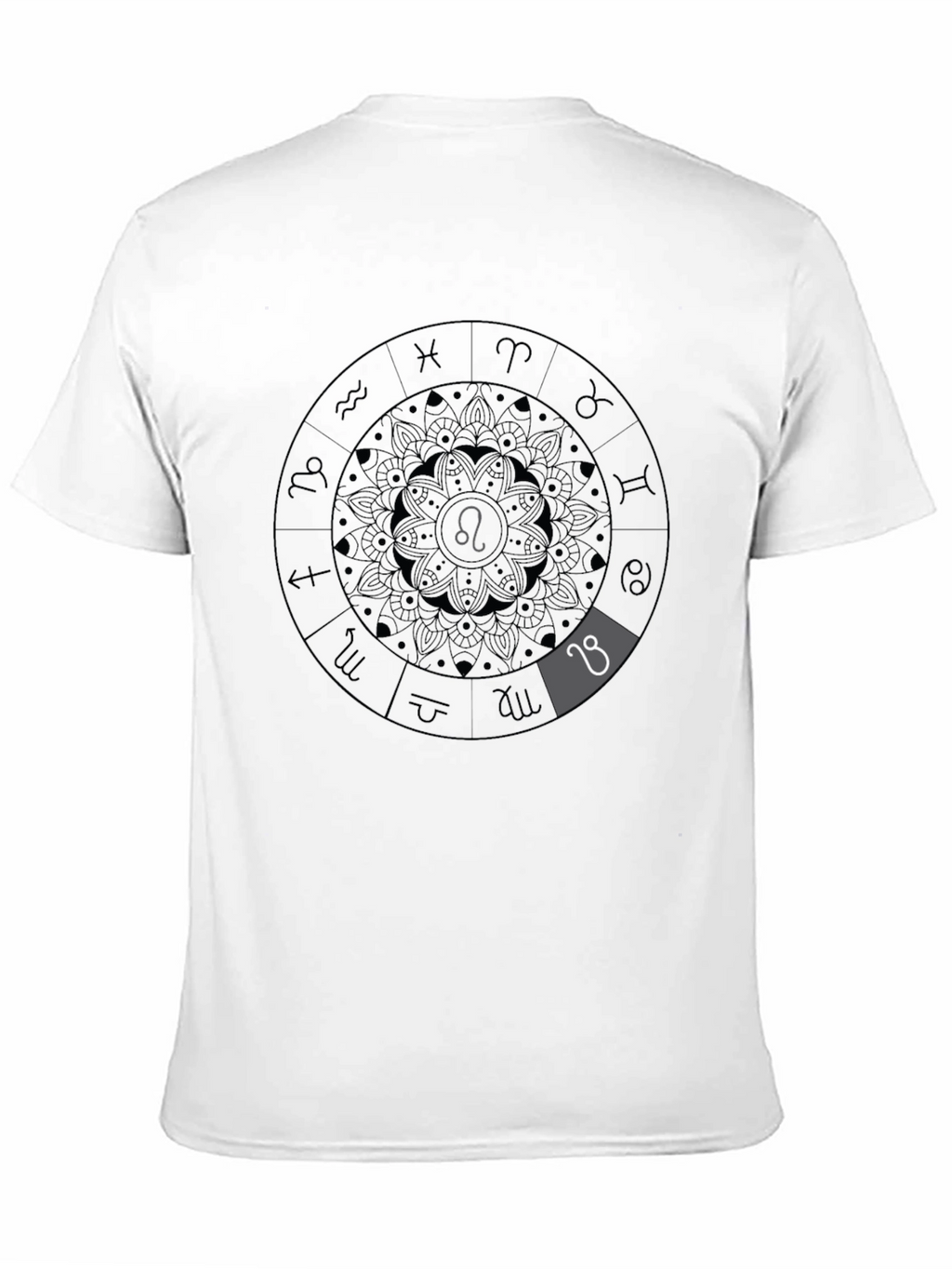 Zodiac Leo Constellation Black Graphic Tee