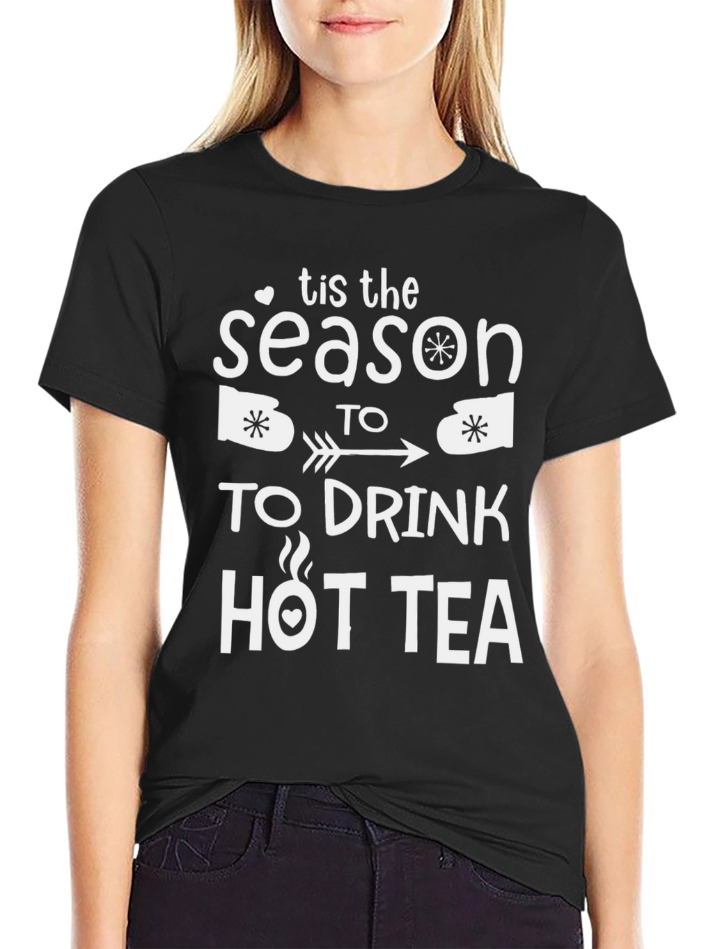 Tis the Season to Drink Hot Tea Graphic Tee