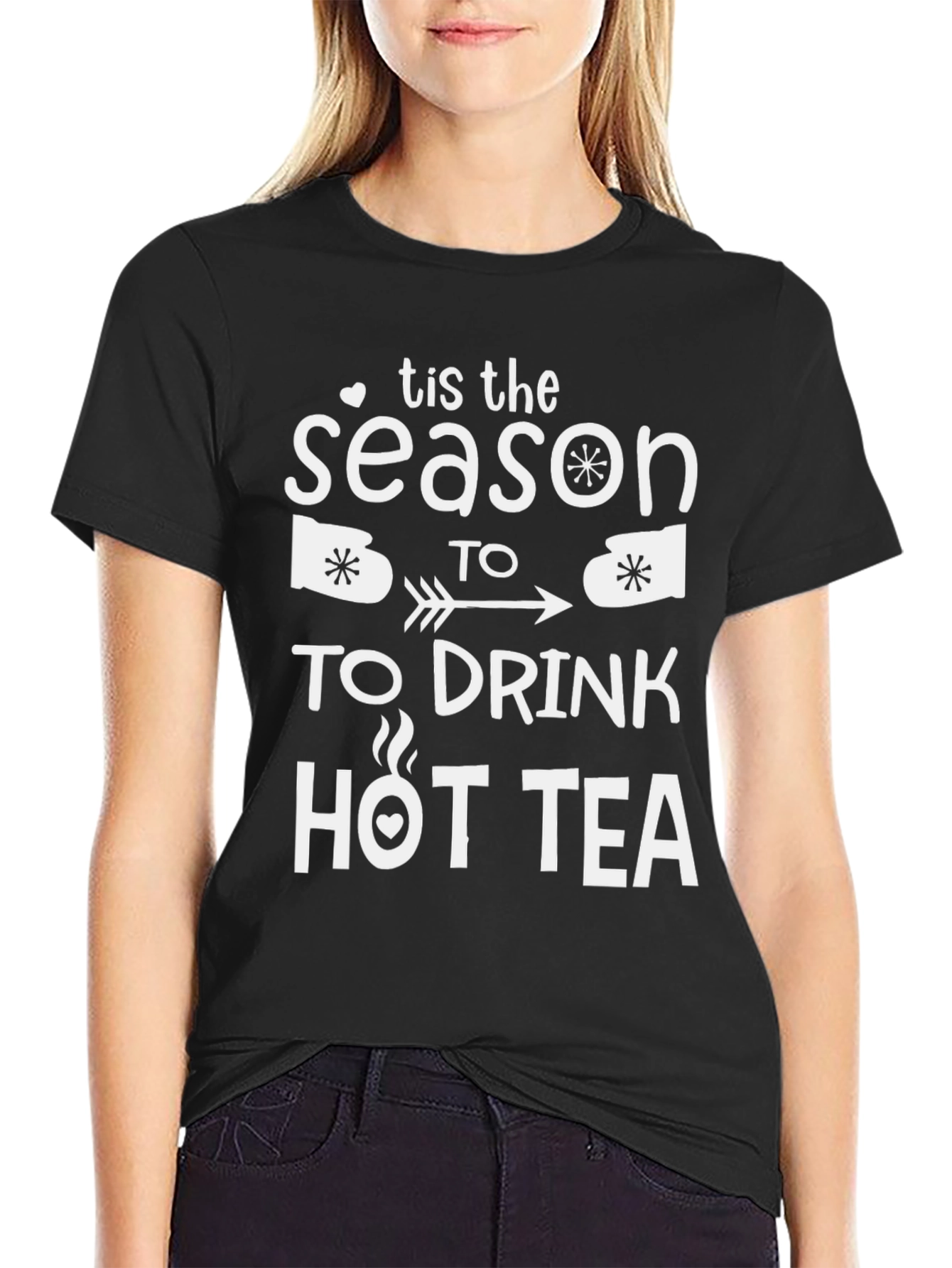 Tis the Season to Drink Hot Tea Graphic Tee