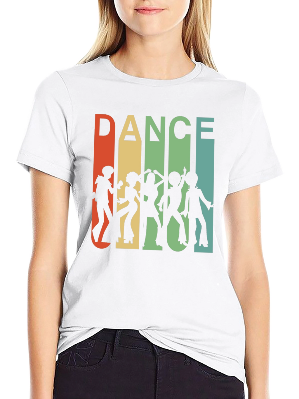 Retro Dance Silhouette Graphic Tee