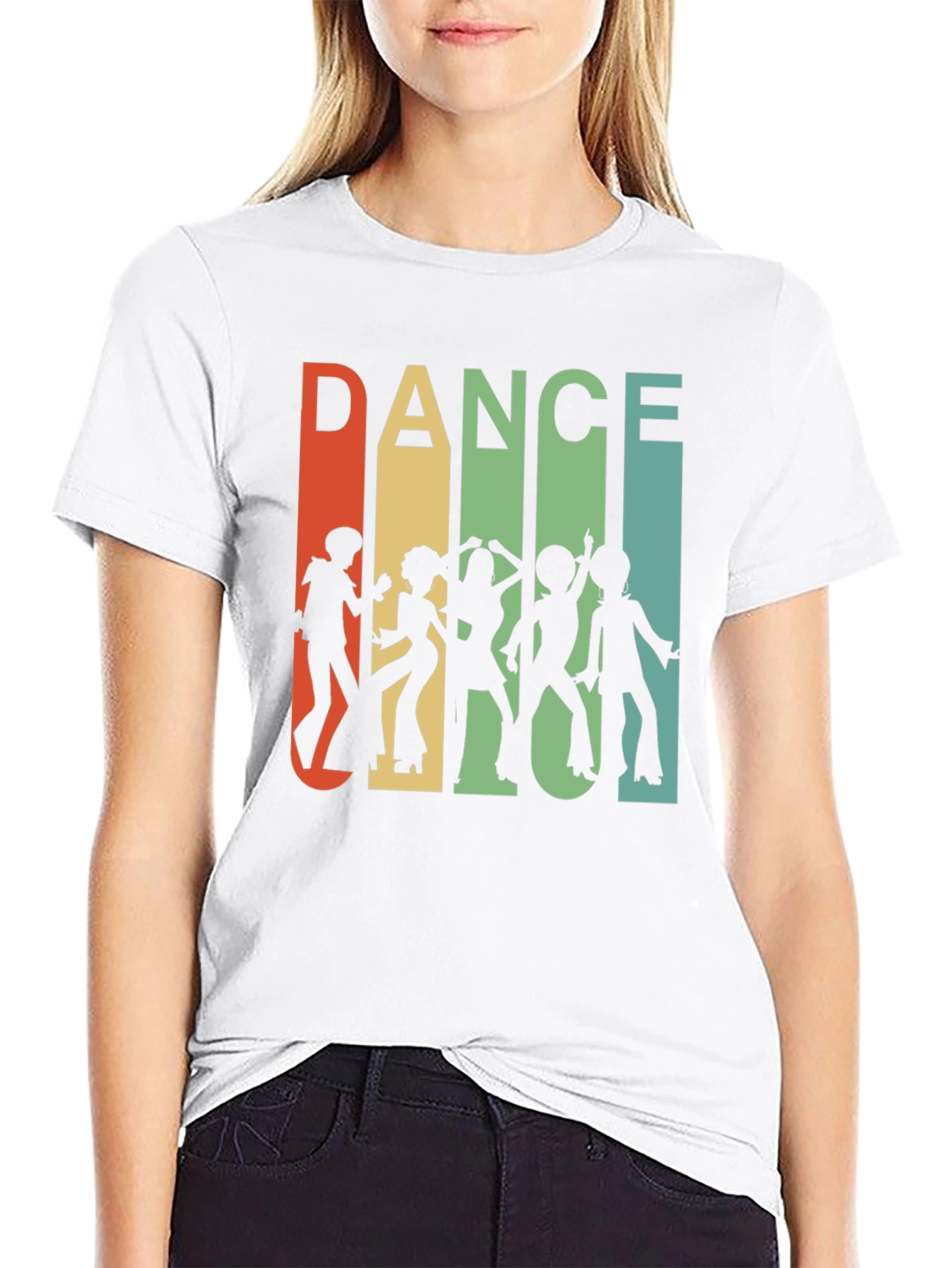 Retro Dance Silhouette Graphic Tee