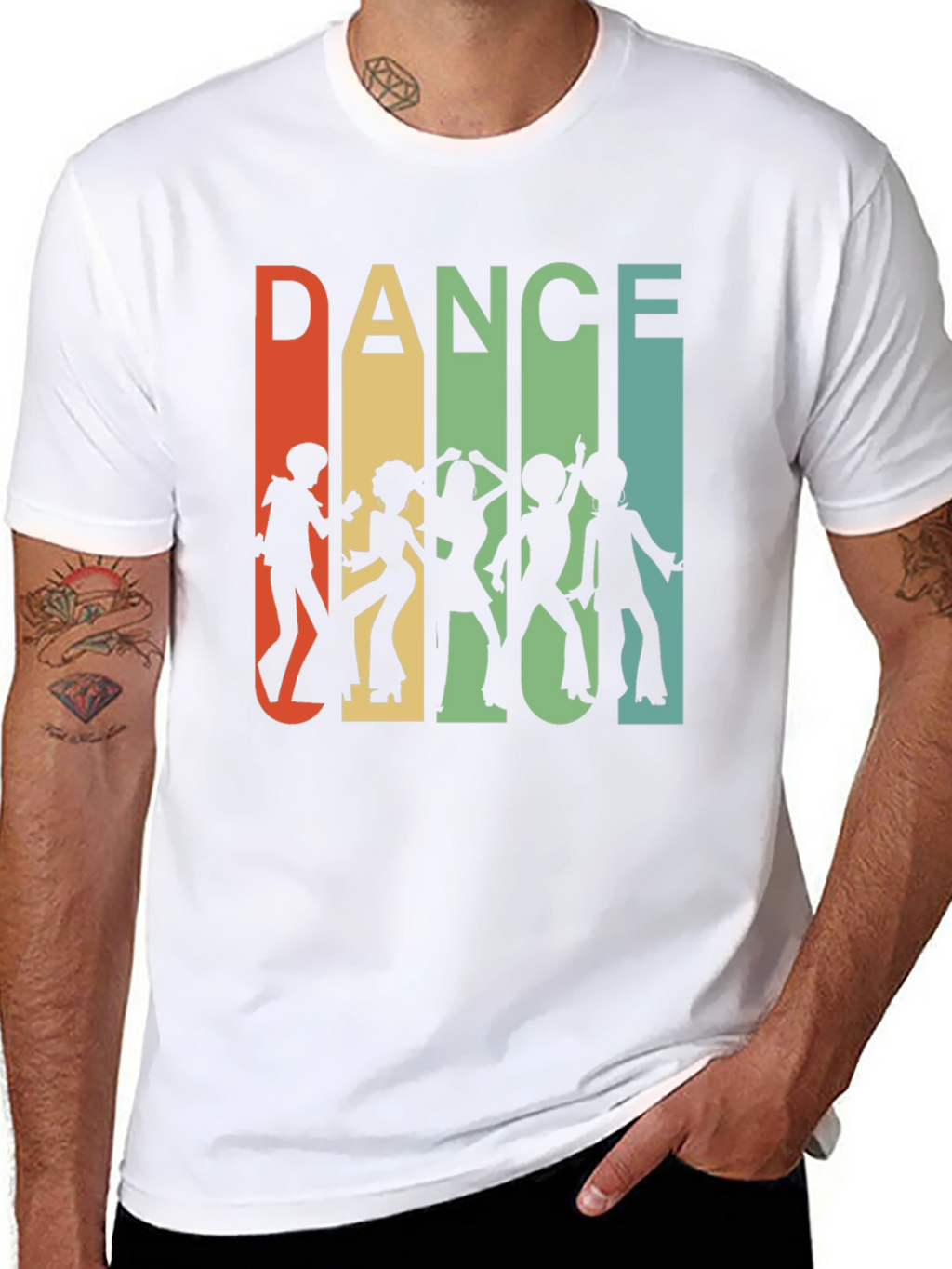 Retro Dance Silhouette Graphic Tee