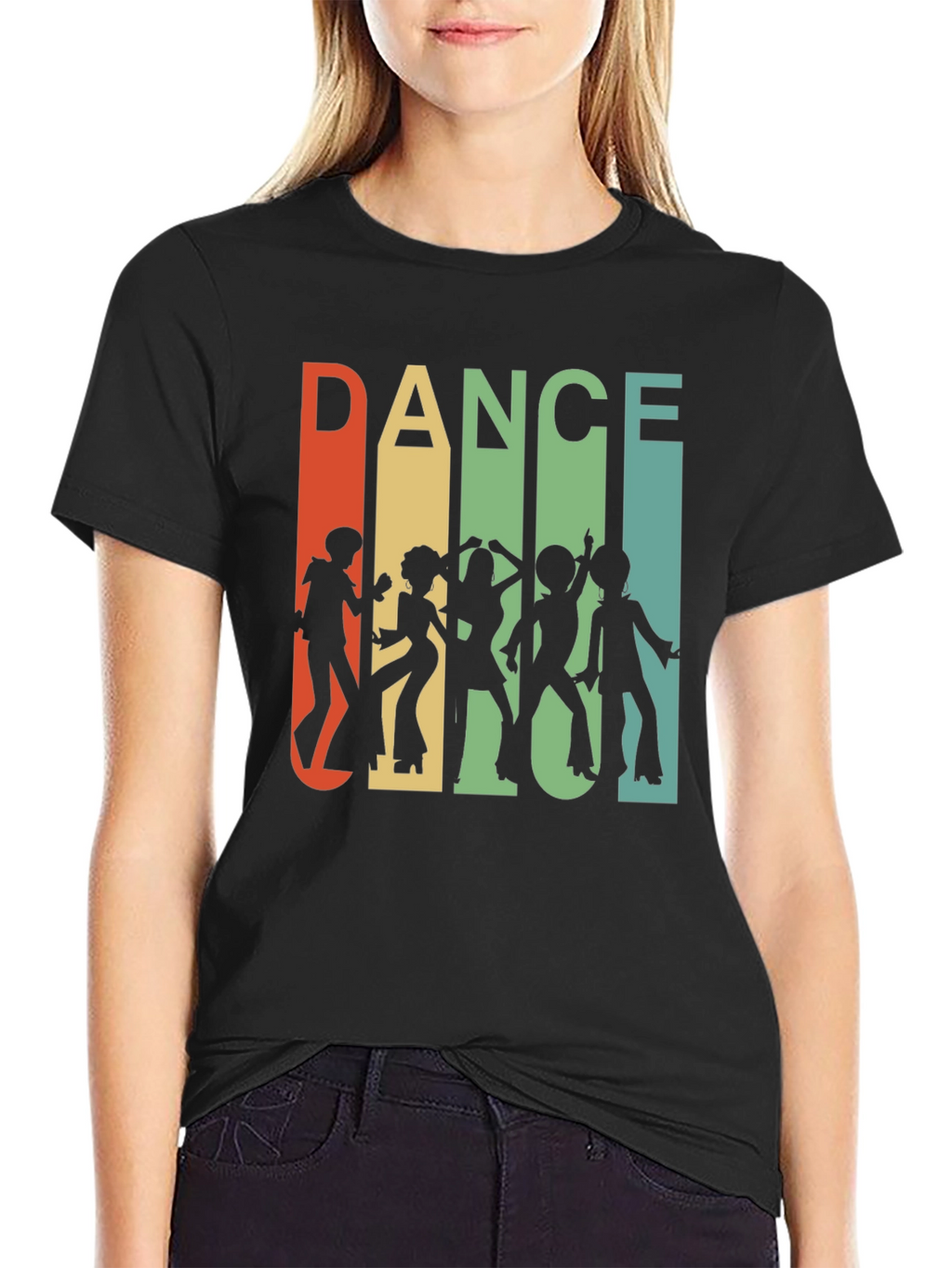 Retro Dance Silhouette Graphic Tee