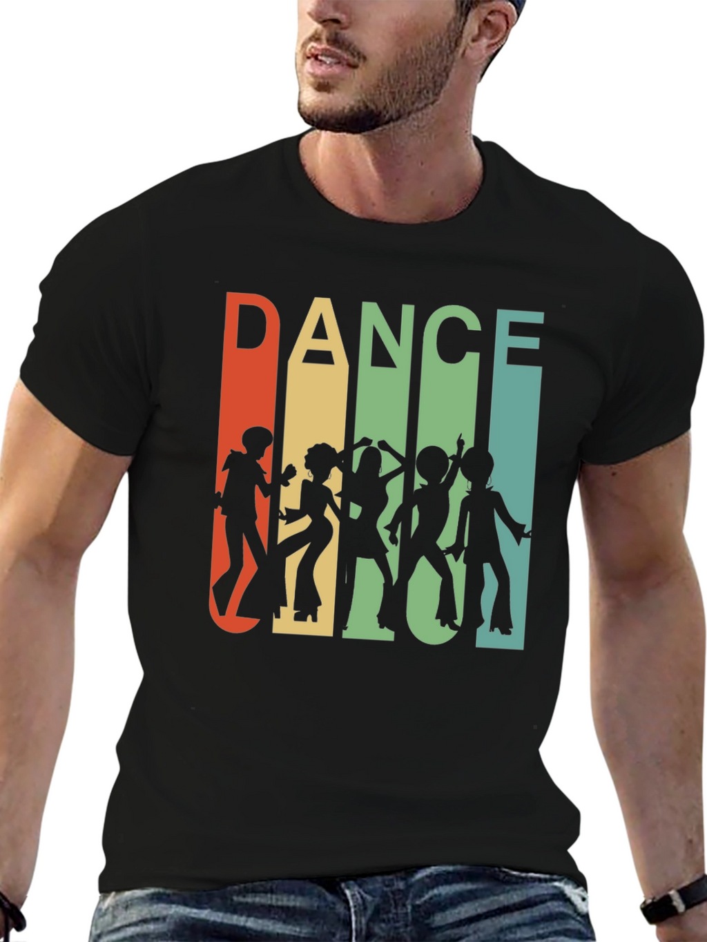 Retro Dance Silhouette Graphic Tee