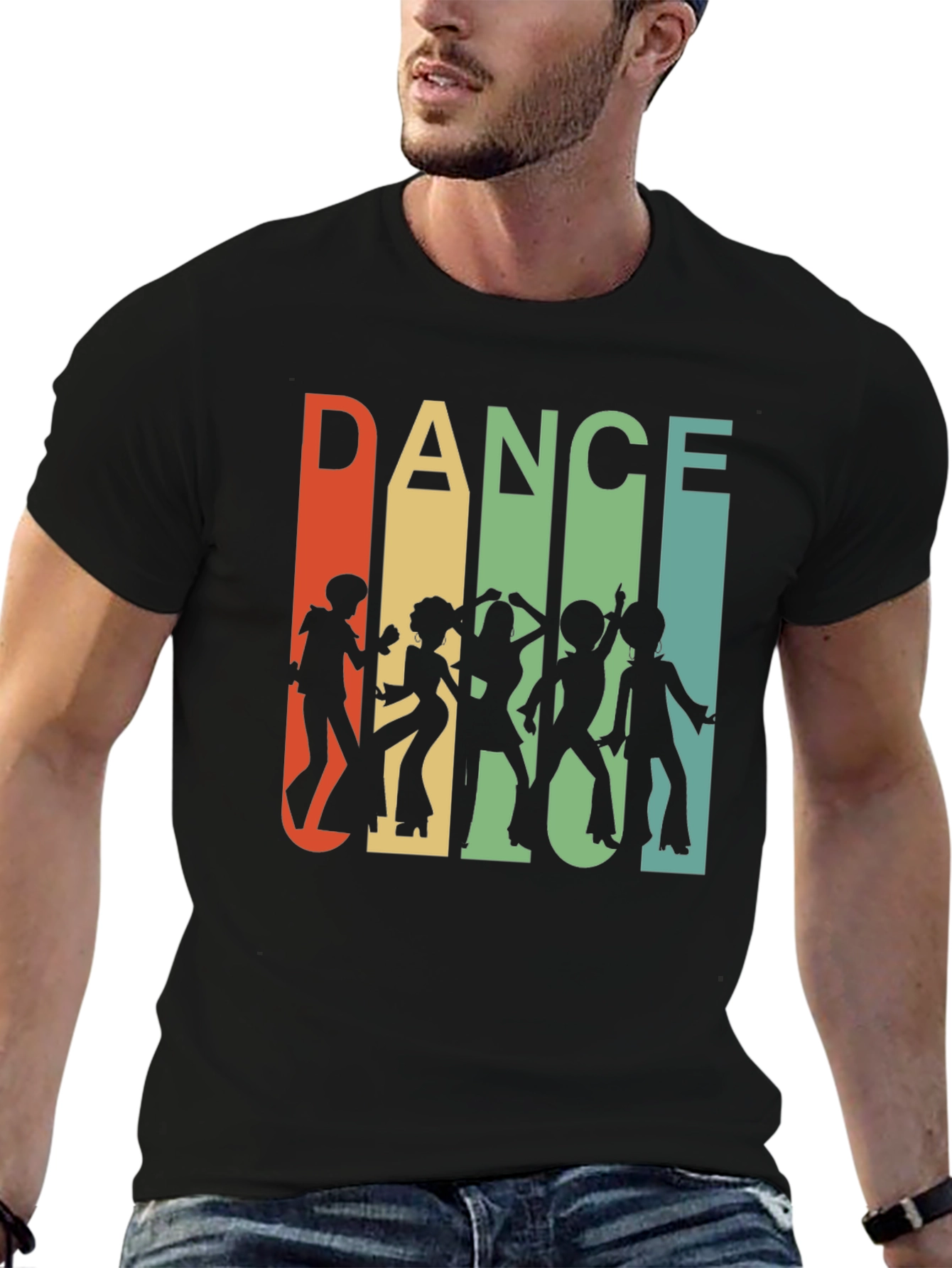 Retro Dance Silhouette Graphic Tee