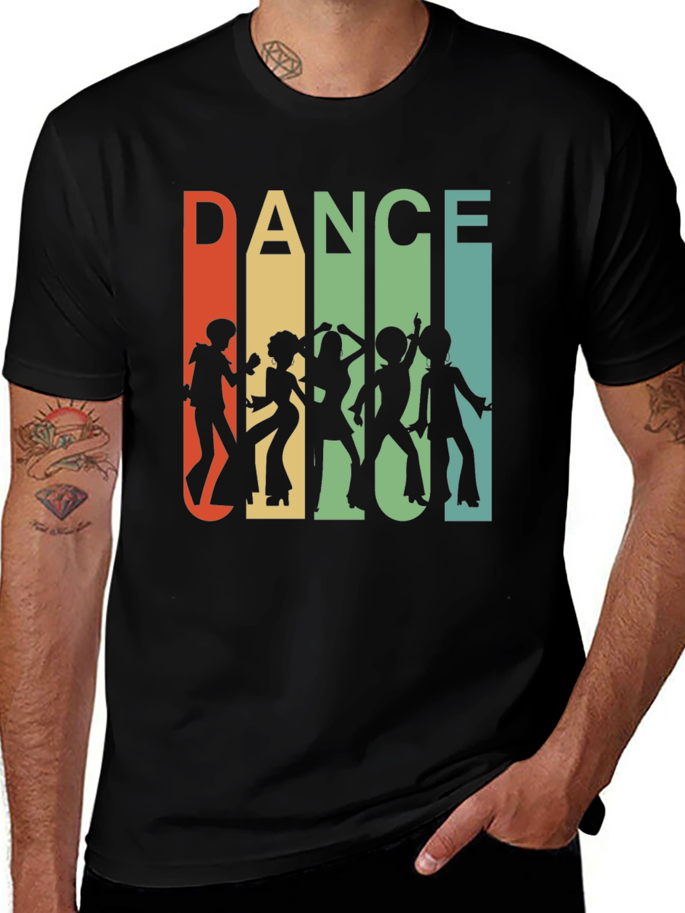Retro Dance Silhouette Graphic Tee