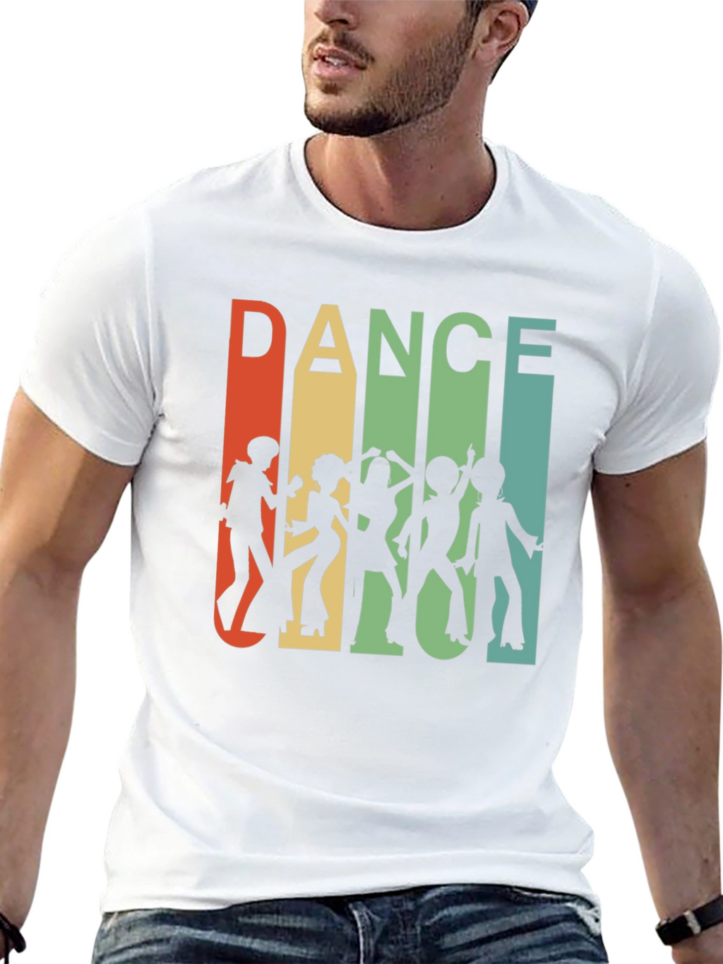 Retro Dance Silhouette Graphic Tee