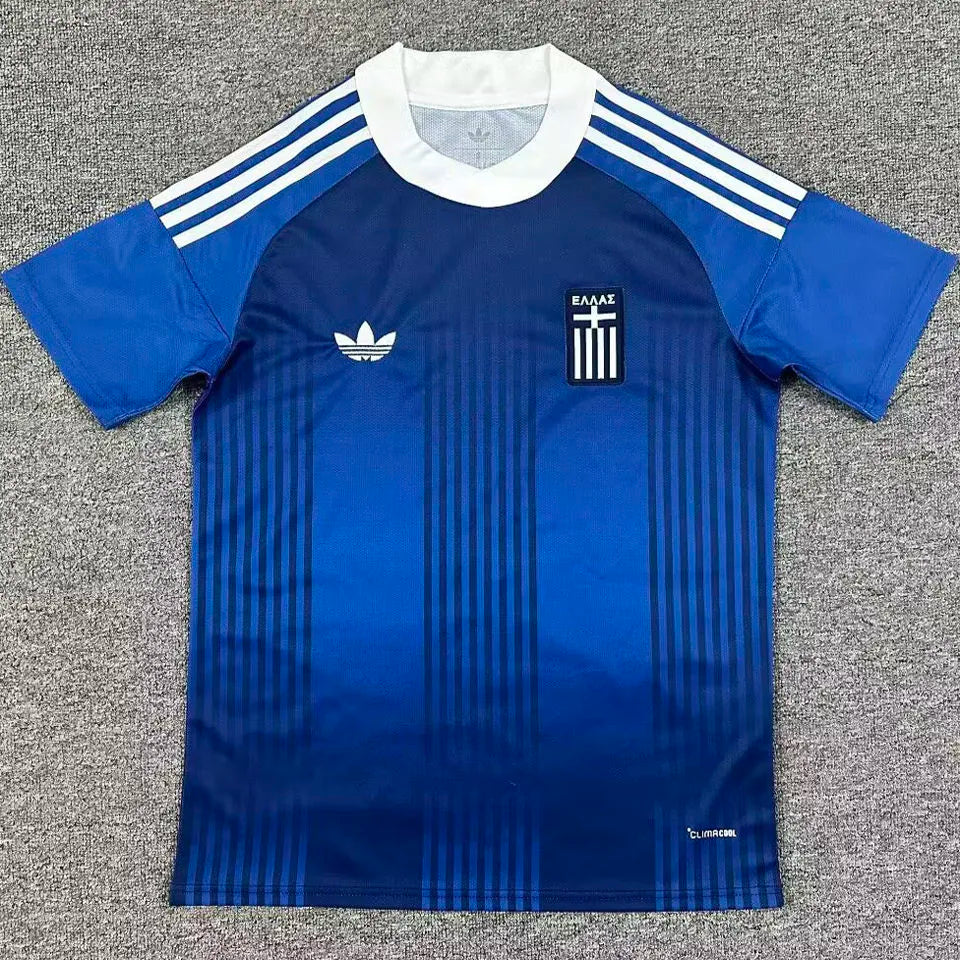 2026/27 Greece Away Blue Fans Soccer Jersey Front