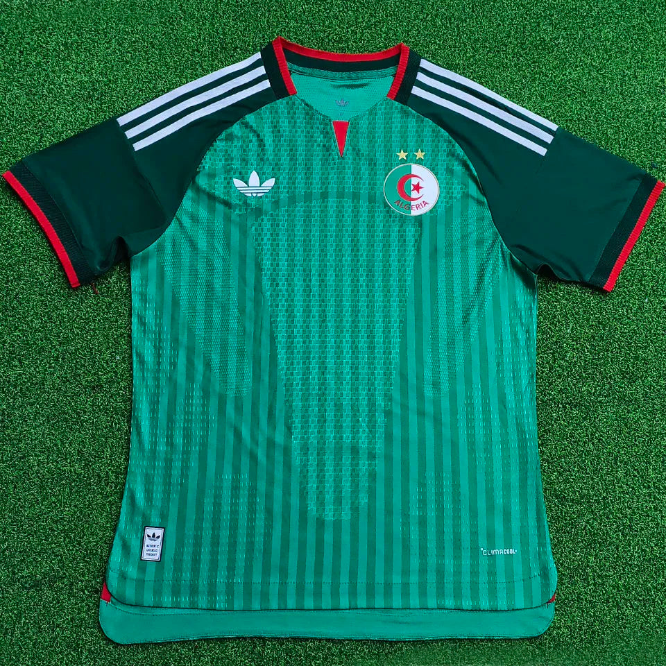 2026/27 Algeria Away Green Player Version Soccer Jersey （2 Stars 2星） Detail 4