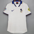 1996-1997 Italy Away White Retro Soccer Jersey Front