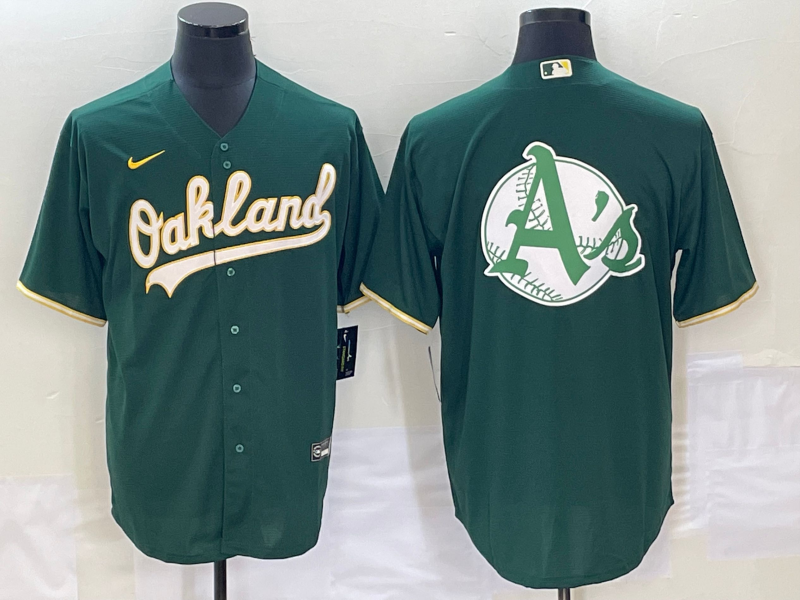 Men's Oakland Athletics Kelly Green Alternate Replica Team Jerseys