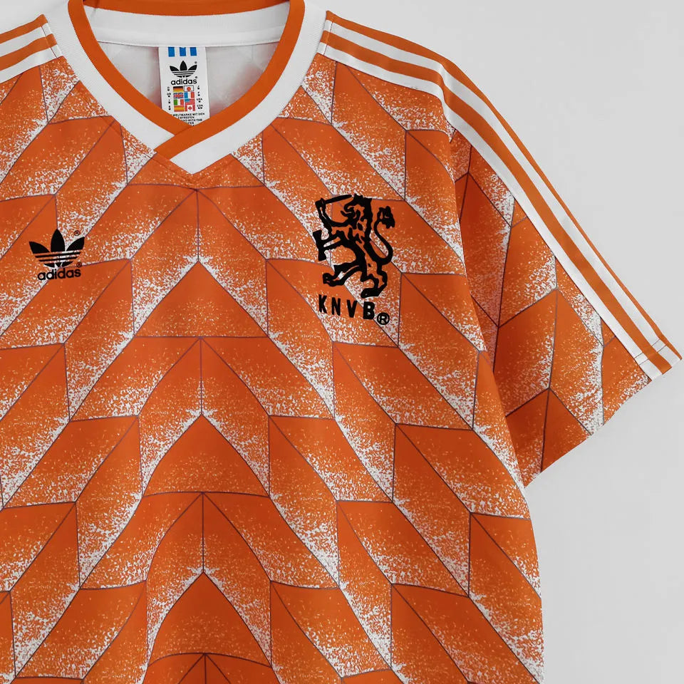 1988 NL Home Orange Retro Jersey Detail 3