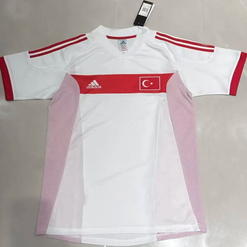 2002 Turkey Home White Retro Retro Jersey Front