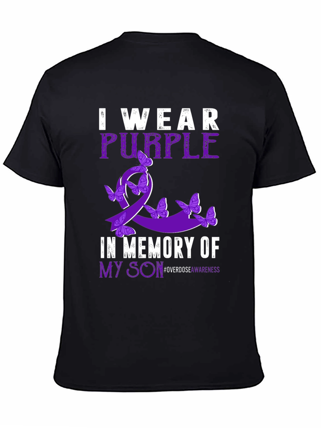 Purple Ribbon Overdose Awareness T-Shirt