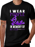 Purple Ribbon Overdose Awareness T-Shirt