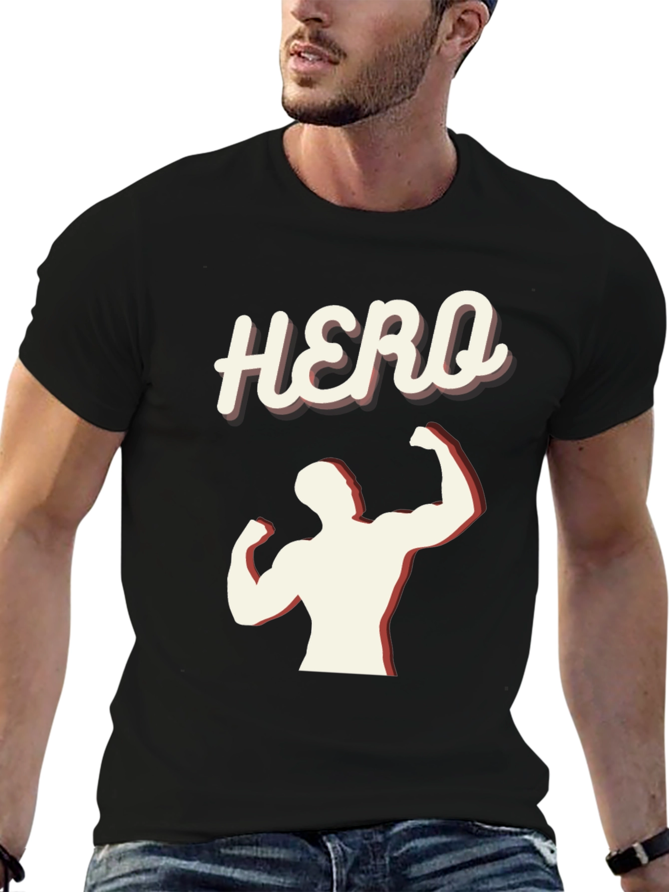 Hero Graphic Tee - Mens Black T-Shirt