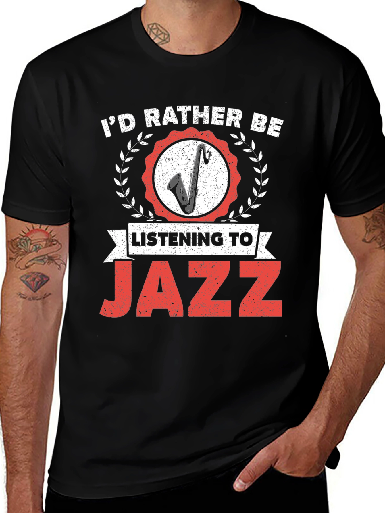 Jazz Music Lover T-Shirt: Id Rather Be Listening