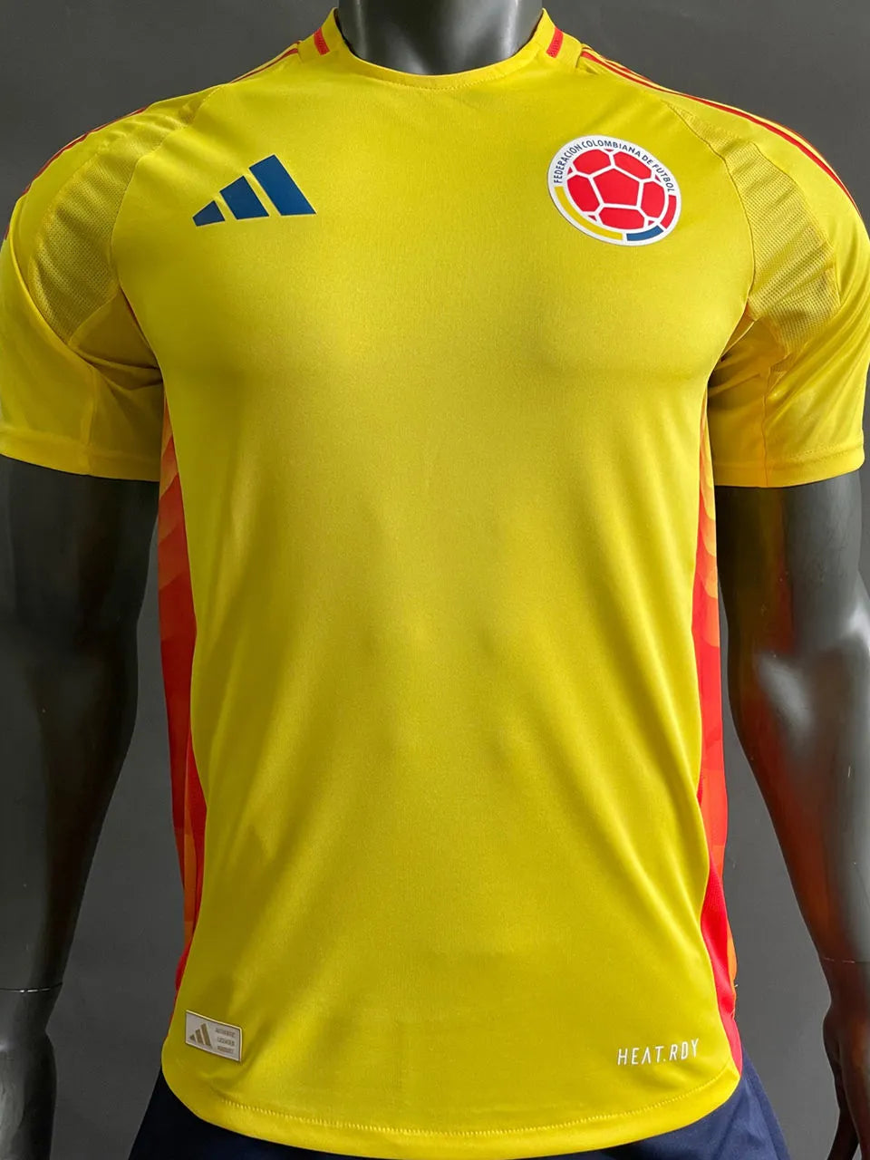 2024/25 Colombia Home Yellow Player Version Soccer Jersey Front