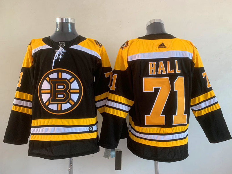 Men's Boston Bruins Taylor Hall #71 Black Replica Player Jerseys