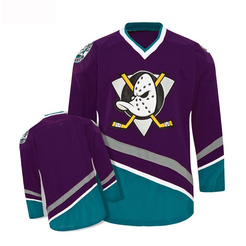 Men's Anaheim Ducks Purple/Blue Line Blank Player Jerseys