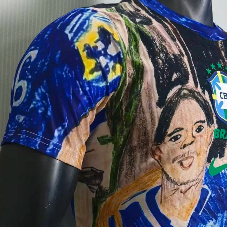 2026 Brazil Special Edition Player Version Soccer Jersey Detail 3