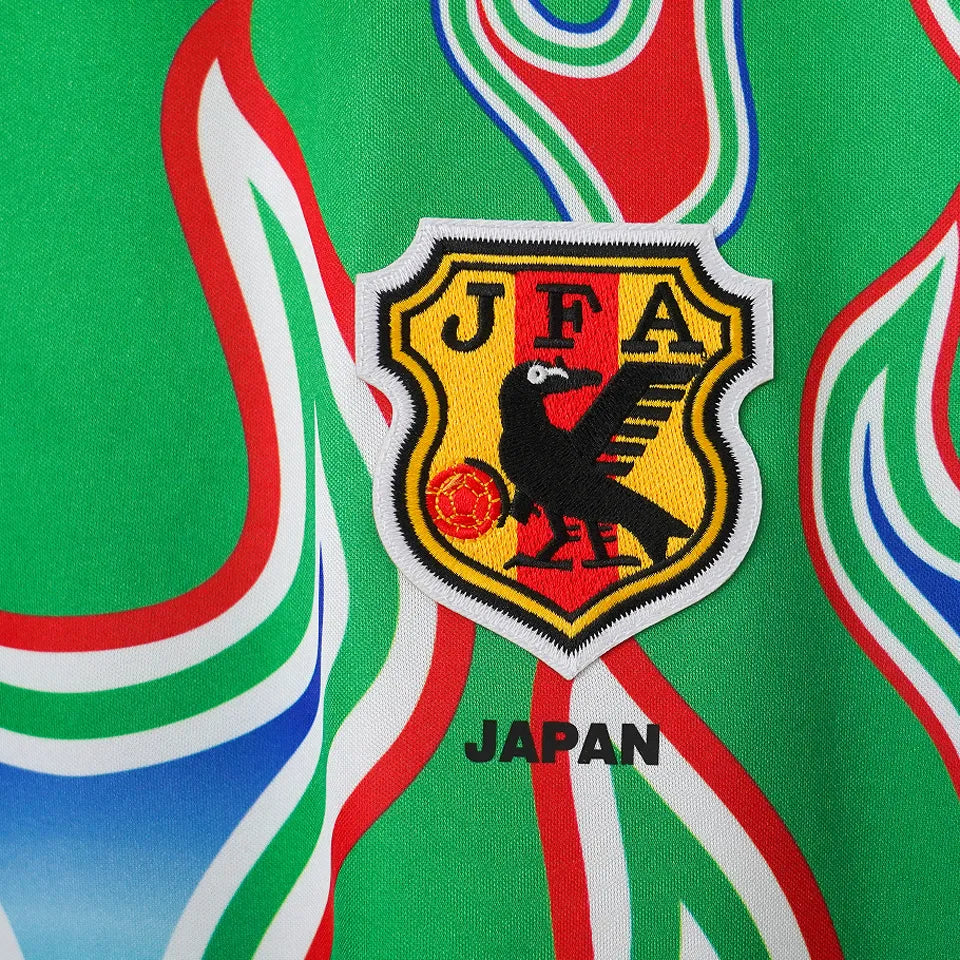 1998 Japan Goalkeeper Retro Long Sleeve Jersey Detail 1