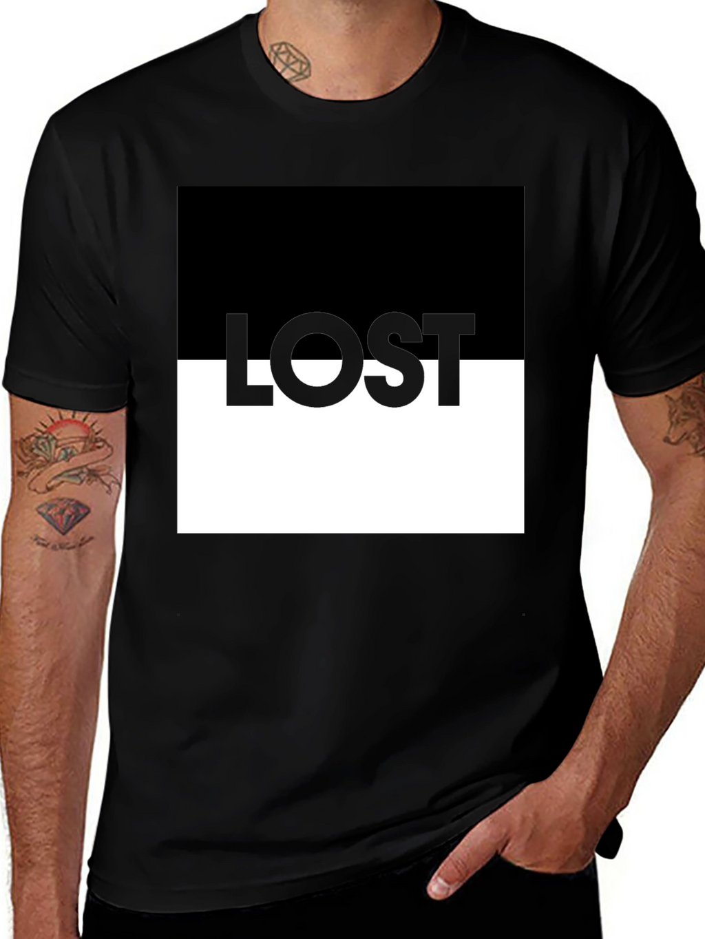 Lost Graphic T-Shirt - Modern Design