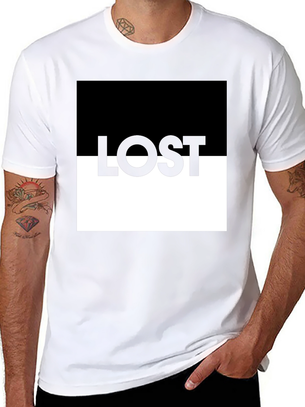 Lost Graphic T-Shirt - Modern Design
